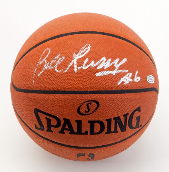 BILL RUSSELL SIGNED OFFICIAL NBA GAME BASKETBALL INSCRIBED "#6"