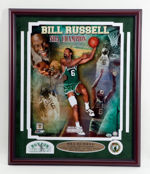 BILL RUSSELL SIGNED LIMITED EDITION PRINT 29/250