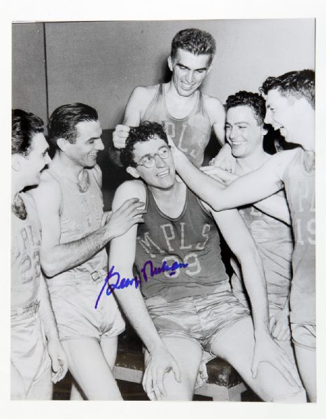 GEORGE MIKAN SIGNED 16 X 20 PHOTO