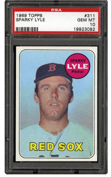 1969 TOPPS #311 SPARKY LYLE GEM MINT PSA 10 (1/1)- DMITRI YOUNG COLLECTION