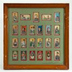 1909-11 T206 (18) AND 1911 T205 (5) LOT OF 23 ST. LOUIS BROWNS INC. THE RARE DEMMITT, ST. LOUIS AMERICAN IN VINTAGE FRAME