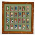 1909-11 T206 (22) AND 1911 T205 (2) LOT OF 24 MINOR LEAGUERS INC. JIMMY COLLINS (2) IN VINTAGE FRAME