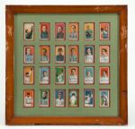 1909-11 T206 (23) AND 1911 T205 (1) LOT OF 24 MINOR LEAGUERS INC. JAKE BECKLEY IN VINTAGE FRAME