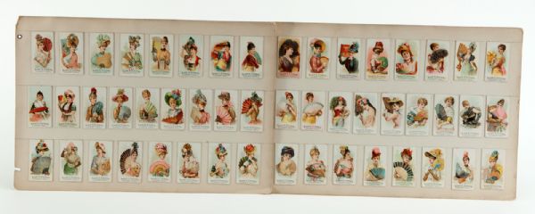 1888 N7 ALLEN & GINTER FANS OF THE PERIOD COMPLETE SET OF 50