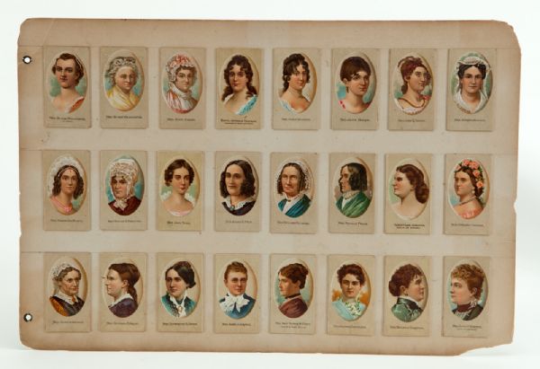 1889 N353 CONSOLS CIGARETTES LADIES OF THE WHITE HOUSE COMPLETE SET OF 25