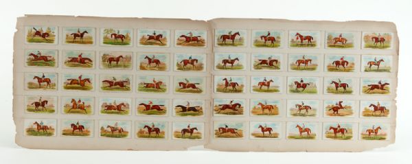 1888 N32 ALLEN & GINTER THE WORLDS RACERS COMPLETE SET OF 50
