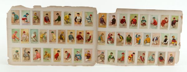 1888 N22 ALLEN & GINTER RACING COLORS OF THE WORLD COMPLETE SET OF 50