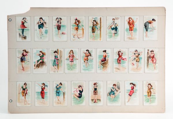 1889 N187 KIMBALL FANCY BATHERS PARTIAL SET (25/50)