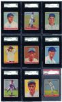 1933 GOUDEY LOT OF 11 SGC (10) AND PSA (1) GRADED CARDS INC. 8 NEW YORK YANKEES