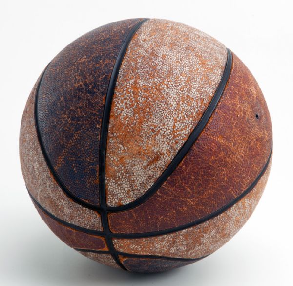 1967 ABA GAME USED BASKETBALL - LONGEST SHOT EVER MADE JERRY HARKNESS