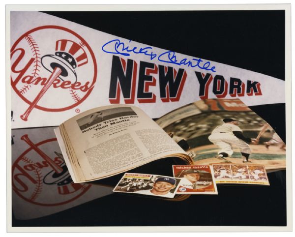 MICKEY MANTLE SIGNED 8 X 10
