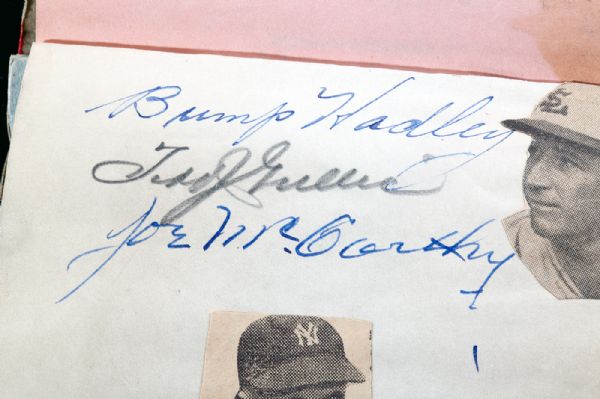 MID 1930S MULTI-SIGNED AUTOGRAPH ALBUM WITH HOFER GOMEZ, MCCARTHY, COMBS, AND OTHERS