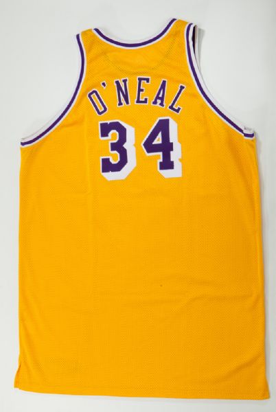 SHAQUILLE ONEAL SIGNED LOS ANGELES LAKERS GAME WORN JERSEY