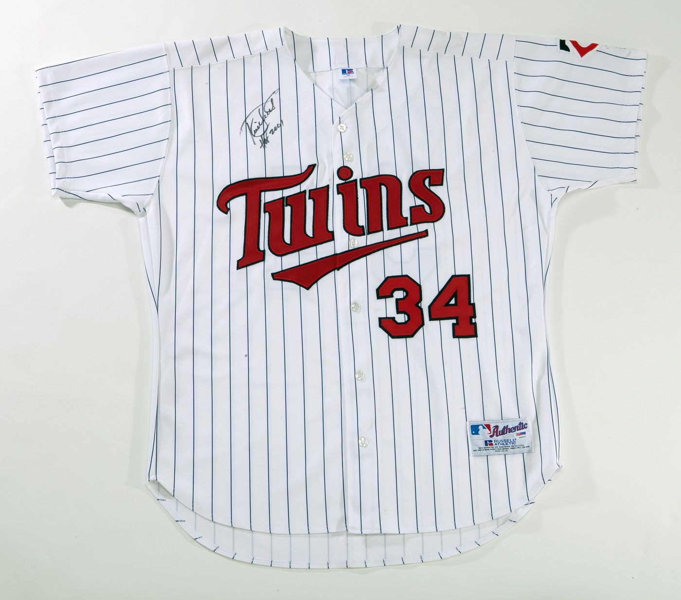 Lot Detail - KIRBY PUCKETT SIGNED MINNESOTA TWINS JERSEY WITH