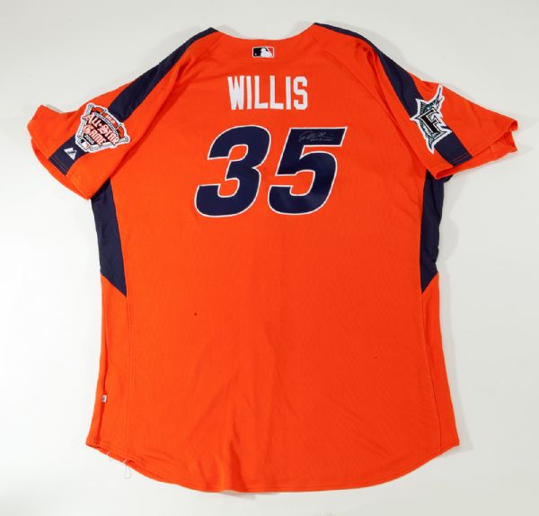 2005 DONTRELL WILLIS AUTOGRAPHED NATIONAL LEAGUE GAME WORN ALL STAR JERSEY 
