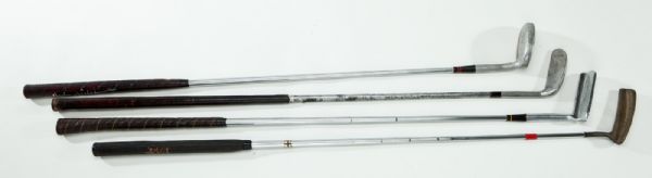 SIGNED GOLF CLUB LOT OF 4