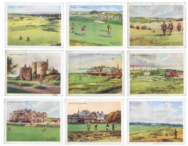 1924 WILLS CIGARETTES GOLFING COMPLETE SET OF 25