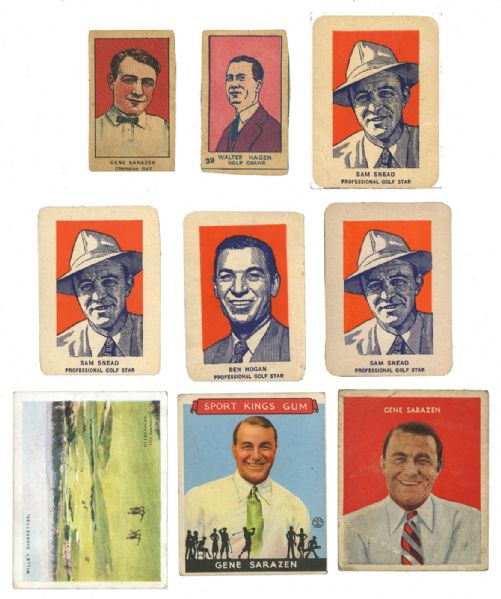 VINTAGE GOLF COLLECTION OF 36 CARDS