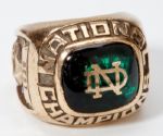 1977 NOTRE DAME NCAA FOOTBALL AUTHENTIC NATIONAL CHAMPIONSHIP RING