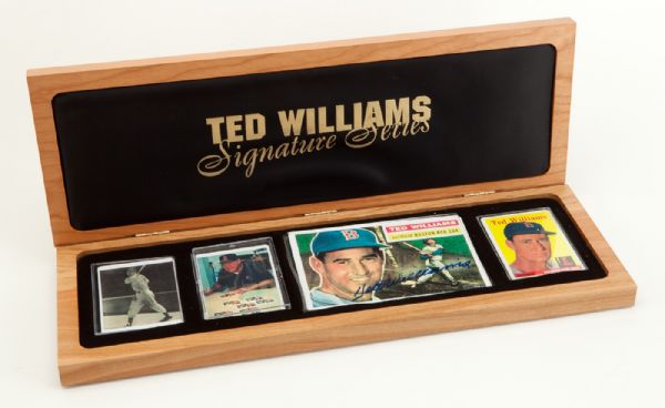 TED WILLIAMS "SIGNATURE SERIES AUTOGRAPHED" PORCELAIN CARD 