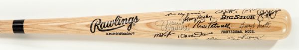 BOSTON RED SOX PLAYERS SIGNED BAT INCLUDING YAZ, RICE, CLEMENS, LYNN AND OTHERS