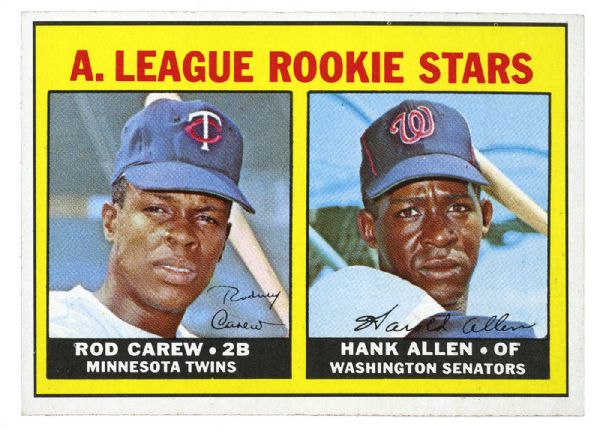 1967 TOPPS #569 ROD CAREW ROOKIE MISCUT