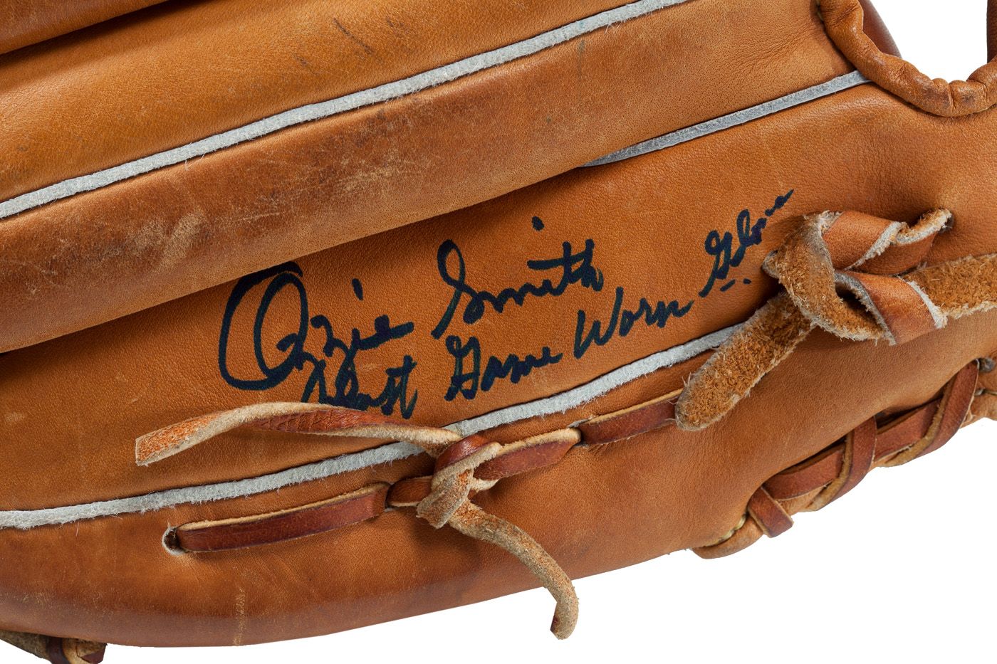 Lot Detail - Early 1990s Ozzie Smith St. Louis Cardinals Game-Used &  Autographed Helmet & Batting Glove (2)(JSA)