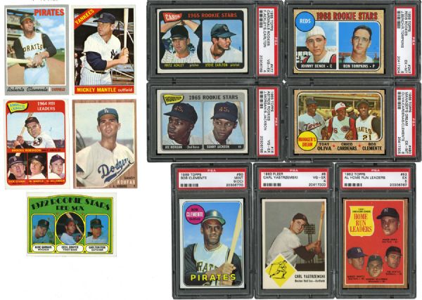 1962 - 1972 HALL OF FAME AND STAR LOT OF 12