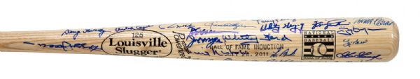 OZZIE SMITH’S 2011 MULTI-SIGNED HALL OF FAME INDUCTION BAT