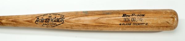 1978/79 BEN OGLIVIE MILWAUKEE BREWERS RAWLINGS PROFESSIONAL MODEL GAME USED BAT (MEARS A10)