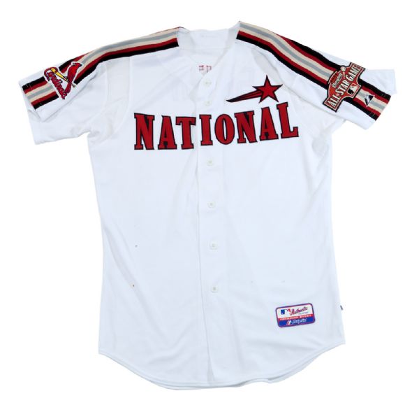 OZZIE SMITH’S 2004 MLB ALL-STAR LEGENDS AND CELEBRITIES GAME WORN JERSEY