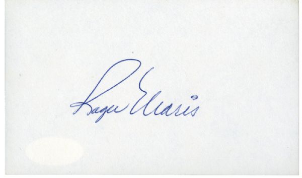 ROGER MARIS SIGNED 3 X 5 INDEX CARD