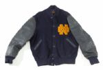 c. 1960 DARYLE LAMONICA NOTRE DAME WORN LETTERMANS JACKET WITH PHOTO MATCH