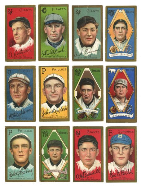 1911 T205 GOLD BORDER LOT OF 20 DIFFERENT INC. BUGS RAYMOND