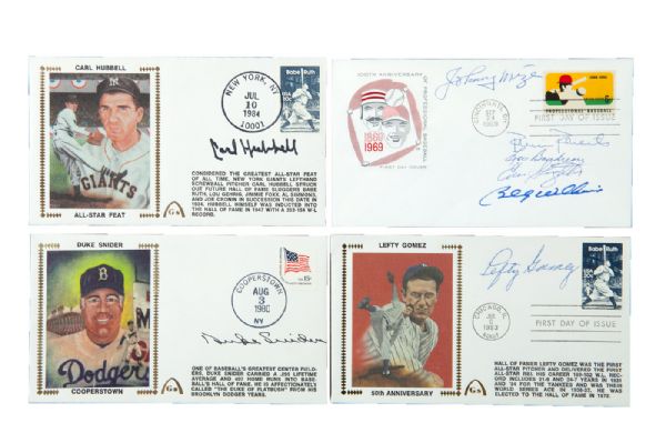 FIRST DAY COVER HALL OF FAME AND STAR LOT OF 20 SIGNED BY 27