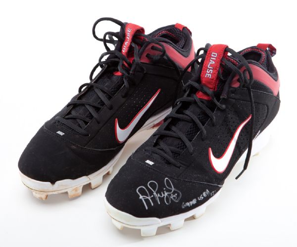 2012 ALBERT PUJOLS SIGNED NIKE GAME-USED CLEATS