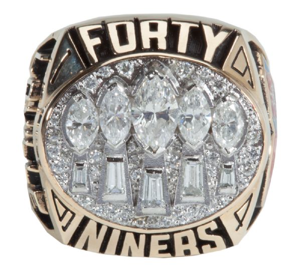 1994 SAN FRANCISCO 49ERS SUPERBOWL XXIX CHAMPIONSHIP RING PRESENTED TO PLAYER DERRICK LOVILLE