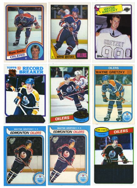 WAYNE GRETZKY HOCKEY CARD COLLECTION OF OVER 450 INCLUDING BOTH ROOKIES