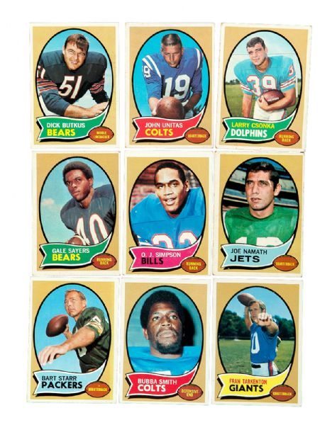 1970 TOPPS FOOTBALL COMPLETE SET OF 263