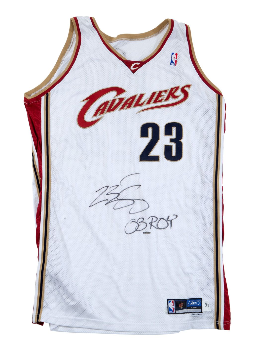 LeBron James Rookie Signed Cleveland Cavaliers Basketball Jersey