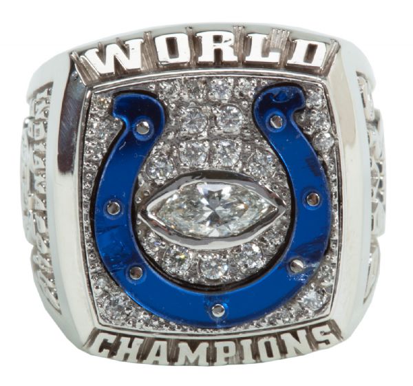 2006 INDIANAPOLIS COLTS SUPERBOWL XLI CHAMPIONSHIP (“B” VERSION) RING PRESENTED TO FRONT OFFICE EXECUTIVE