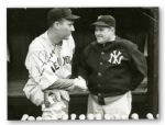 1937 CHARLIE "RED" RUFFING SIGNED ORIGINAL BLACK AND WHITE PHOTOGRAPH WITH JOE MCCARTHY