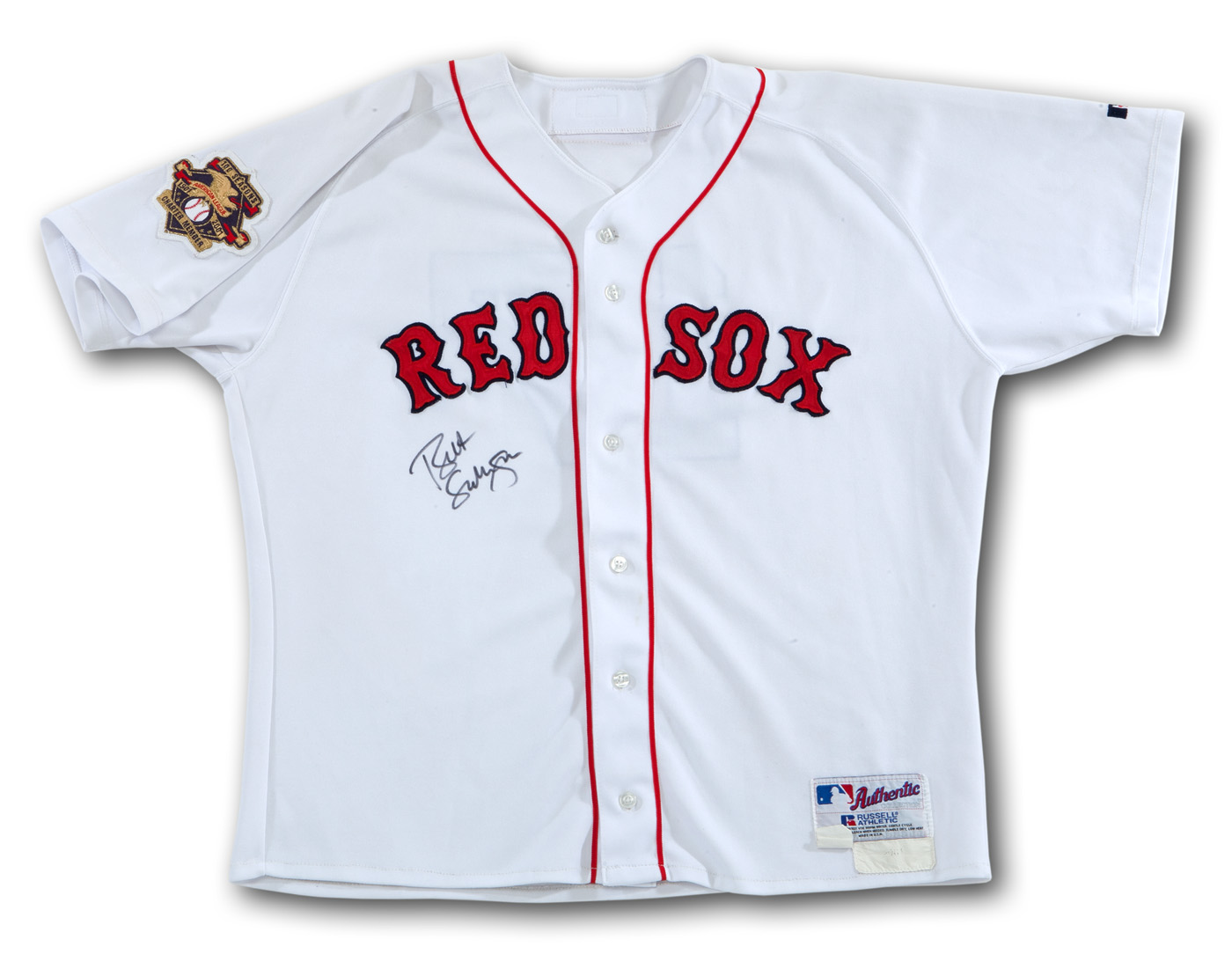 patch on red sox sleeve