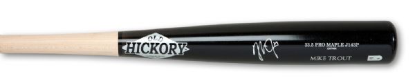 2012 MIKE TROUT SIGNED OLD HICKORY PROFESSIONAL MODEL BAT (MLB CERTIFIED)