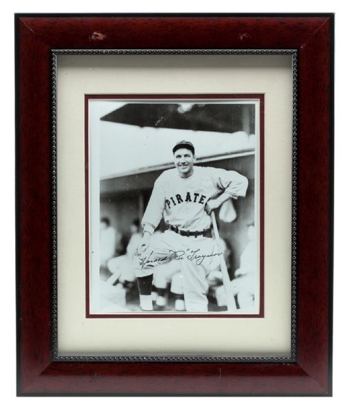 PIE TRAYNOR AUTOGRAPHED 8” BY 10” PHOTOGRAPH