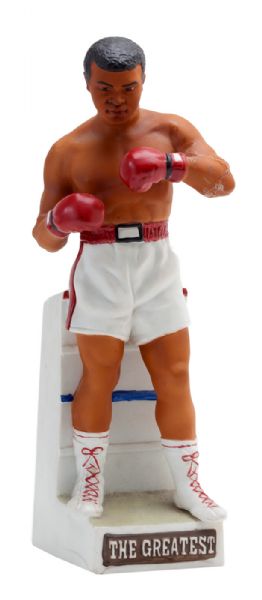 MUHAMMAD ALI PORCELAIN LIQUOR DECANTER AUTOGRAPHED BY ANGELO DUNDEE