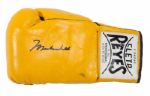 ANGELO DUNDEES VINTAGE MUHAMMAD ALI AUTOGRAPHED YELLOW CLETO REYES GLOVE
