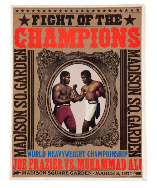 ANGELO DUNDEES PERSONAL ALI/FRAZIER 1 "THE FIGHT OF THE CENTURY" MARCH 8, 1971 FIGHT PROGRAM