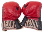 JOSE NAPOLES FIGHT-WORN GLOVES FROM HIS 1973 HEAVYWEIGHT TITLE BOUT VS. ROGER MCNETREY