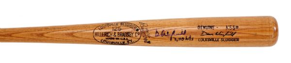 1977-79 DAVE WINFIELD SIGNED LOUISVILLE SLUGGER PROFESSIONAL MODEL GAME-USED BAT WITH INSCRIPTION “3110 HITS”